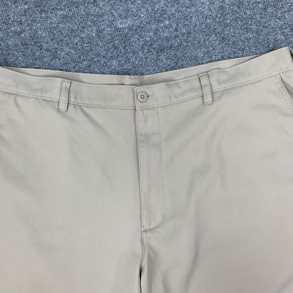 PGA Tour Shorts Mens 40 Stone Flat Front High Rise Moisture Wicking Golf Chino - Picture 4 of 12